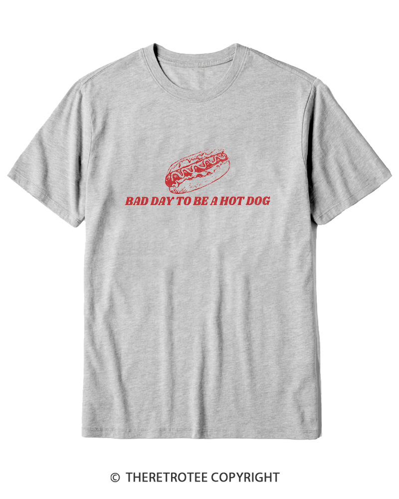 TheRetroTee Bad Day To Be A Hot Dog 1776 Cotton T-Shirt