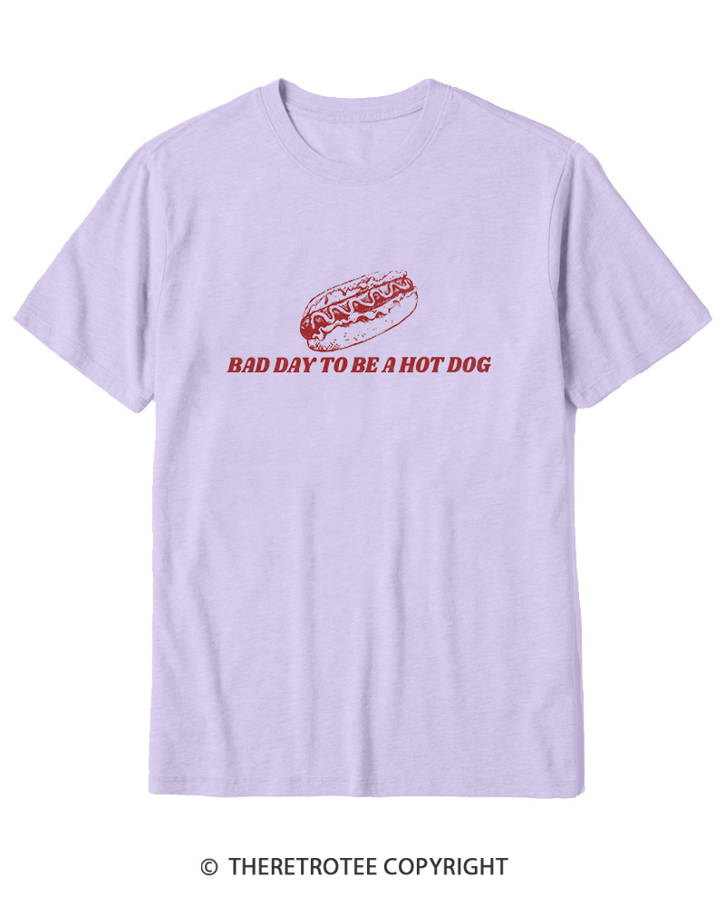 TheRetroTee Bad Day To Be A Hot Dog 1776 Cotton T-Shirt