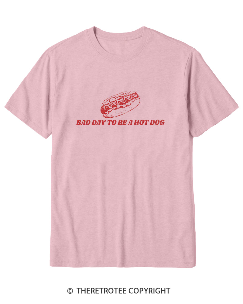 TheRetroTee Bad Day To Be A Hot Dog 1776 Cotton T-Shirt
