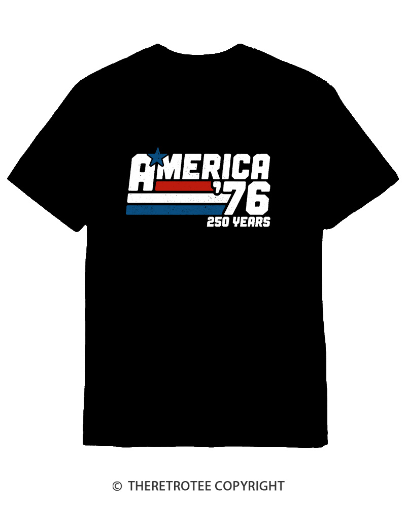 TheRetroTee America 76 250 Years Cotton T-Shirt