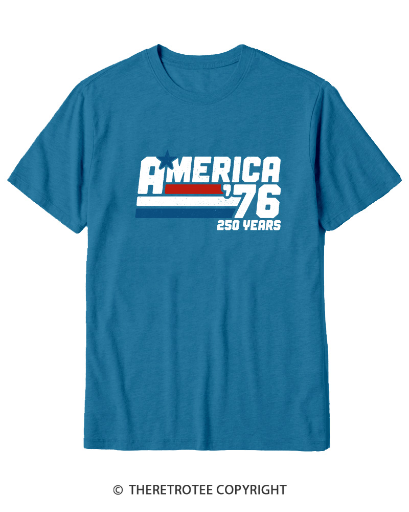 TheRetroTee America 76 250 Years Cotton T-Shirt