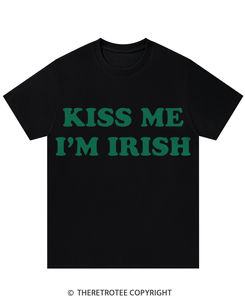 TheRetroTee Kiss Me I'm Irish St. Patrick's Day T-Shirt