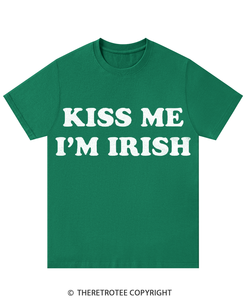 TheRetroTee Kiss Me I'm Irish St. Patrick's Day T-Shirt
