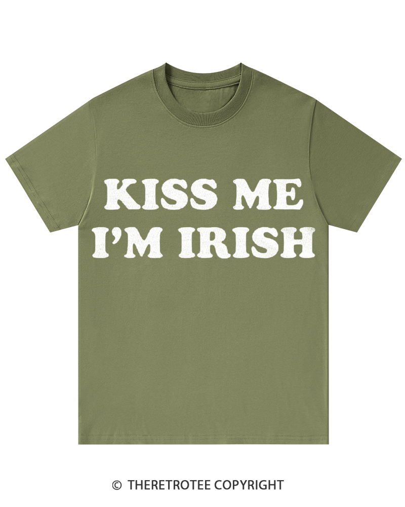 TheRetroTee Kiss Me I'm Irish St. Patrick's Day T-Shirt
