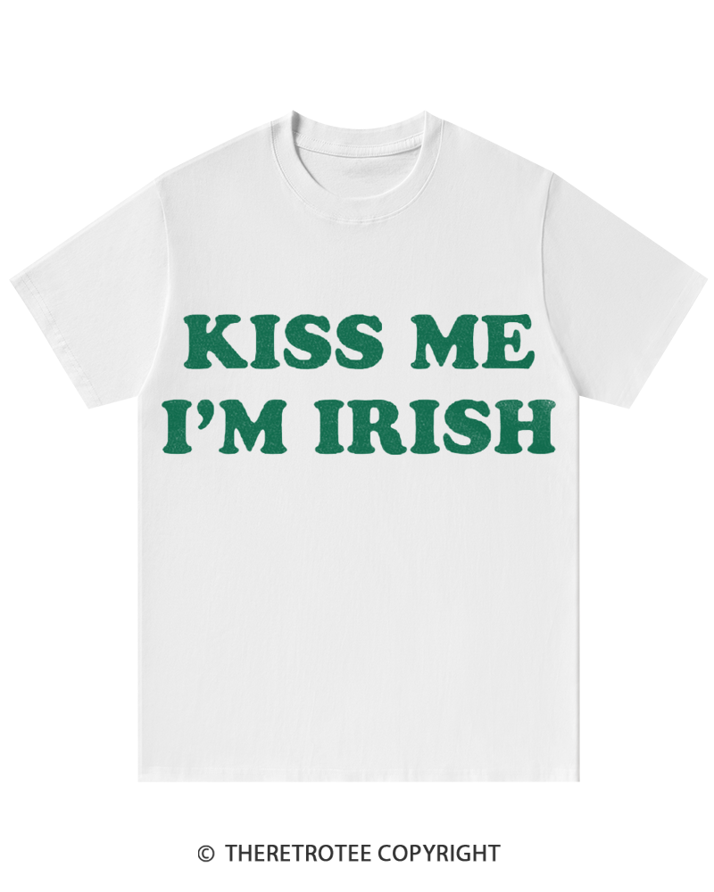 TheRetroTee Kiss Me I'm Irish St. Patrick's Day T-Shirt