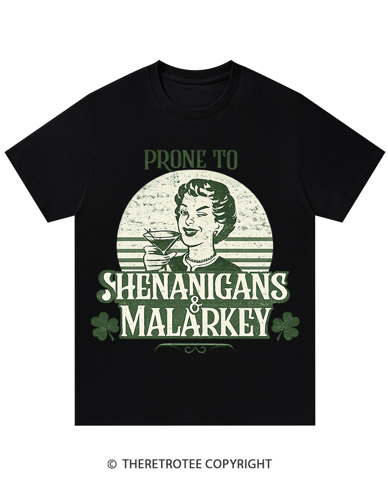 TheRetroTee Shenanigans & Malarkey St. Patrick's Day T-Shirt
