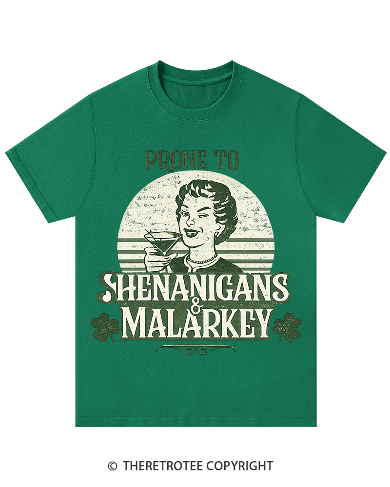 TheRetroTee Shenanigans & Malarkey St. Patrick's Day T-Shirt