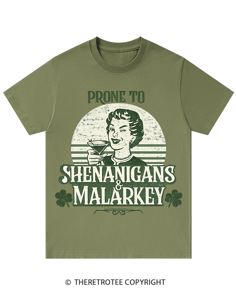 TheRetroTee Shenanigans & Malarkey St. Patrick's Day T-Shirt