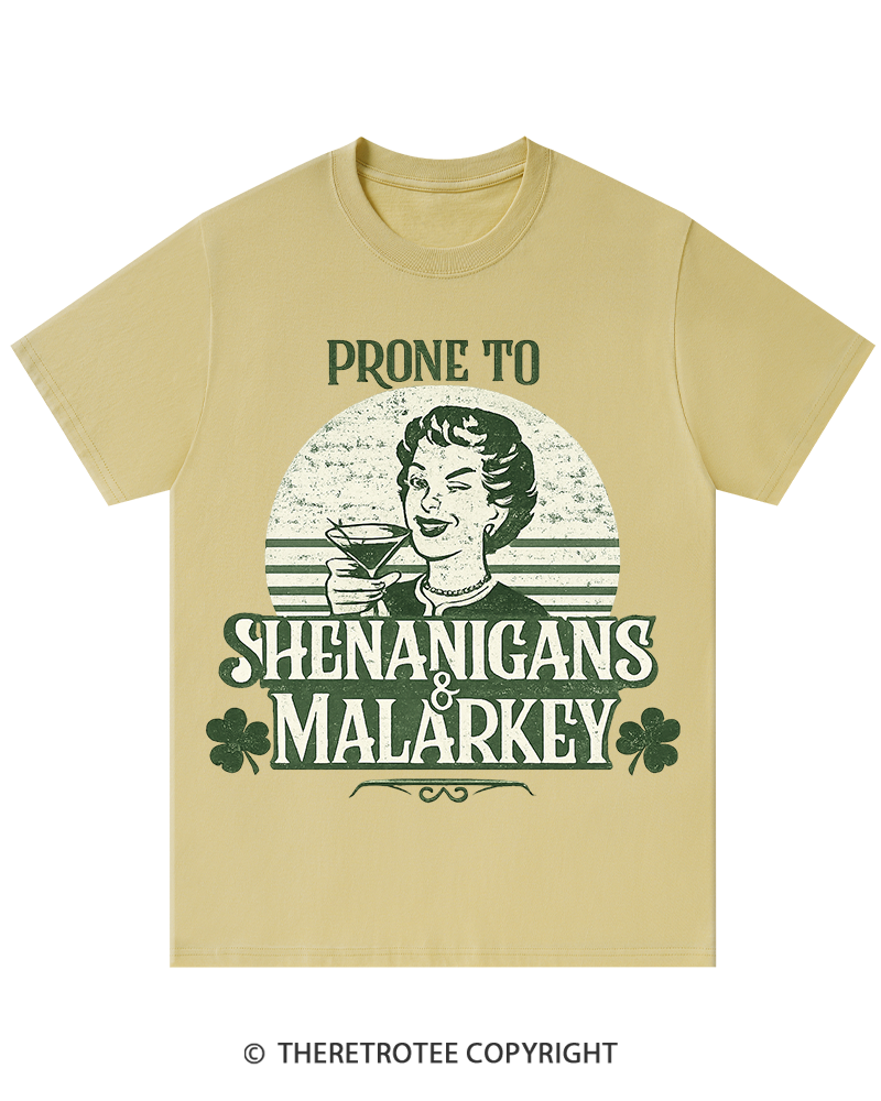 TheRetroTee Shenanigans & Malarkey St. Patrick's Day T-Shirt