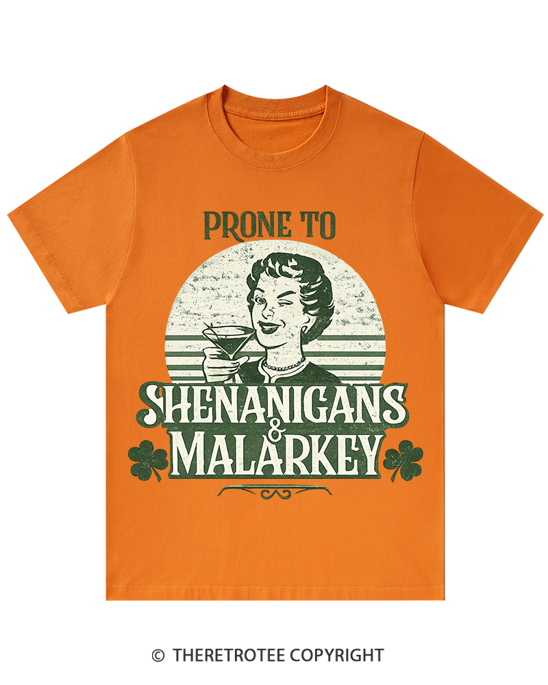 TheRetroTee Shenanigans & Malarkey St. Patrick's Day T-Shirt