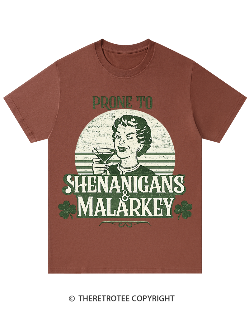 TheRetroTee Shenanigans & Malarkey St. Patrick's Day T-Shirt