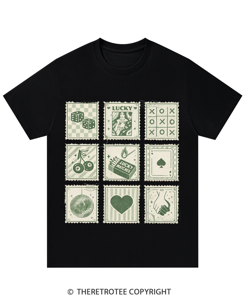 TheRetroTee Stamp Shamrock St. Patrick's Day T-Shirt