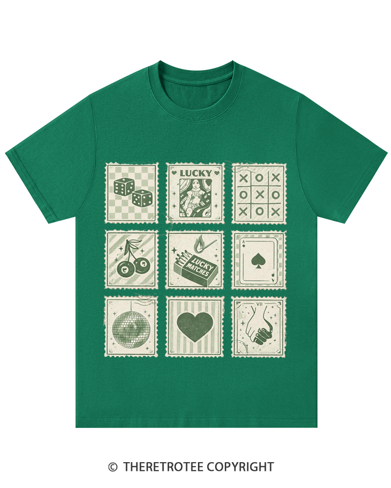 TheRetroTee Stamp Shamrock St. Patrick's Day T-Shirt