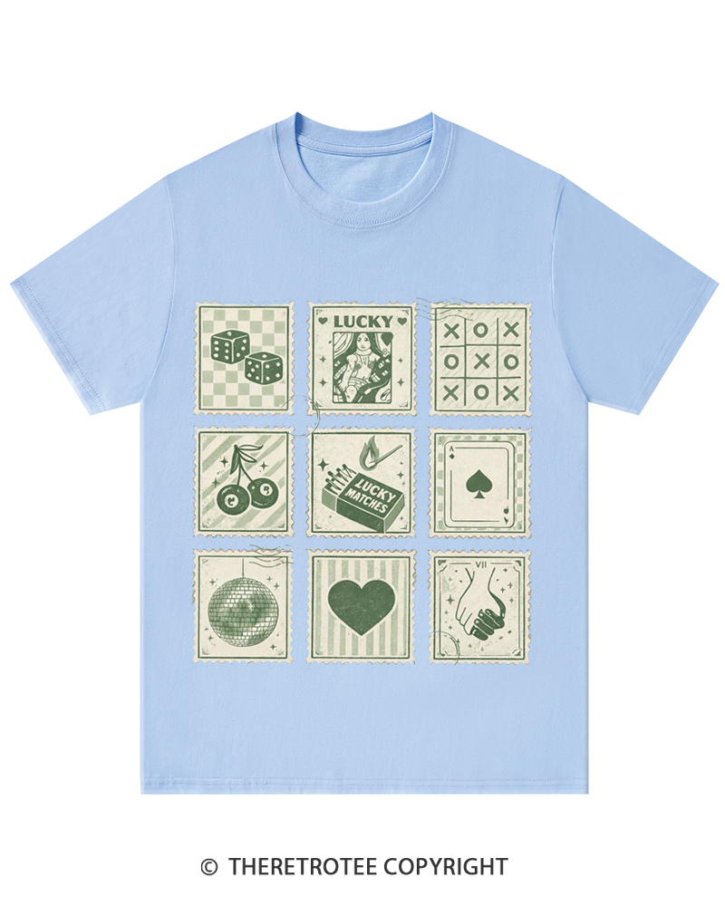 TheRetroTee Stamp Shamrock St. Patrick's Day T-Shirt