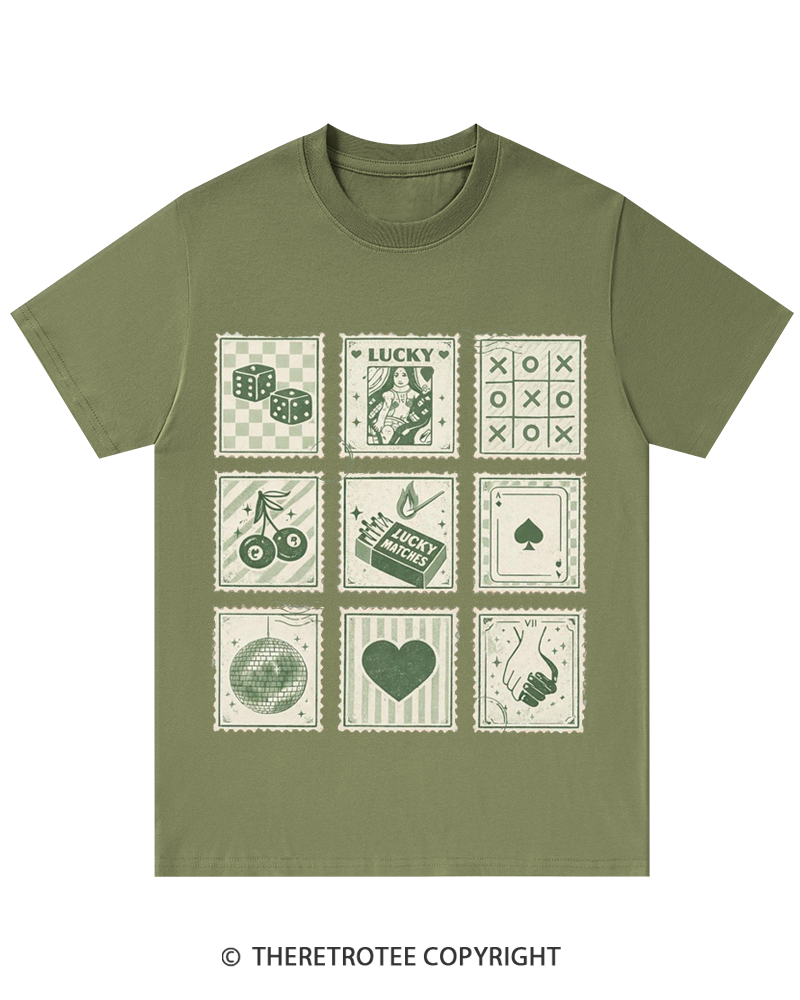 TheRetroTee Stamp Shamrock St. Patrick's Day T-Shirt