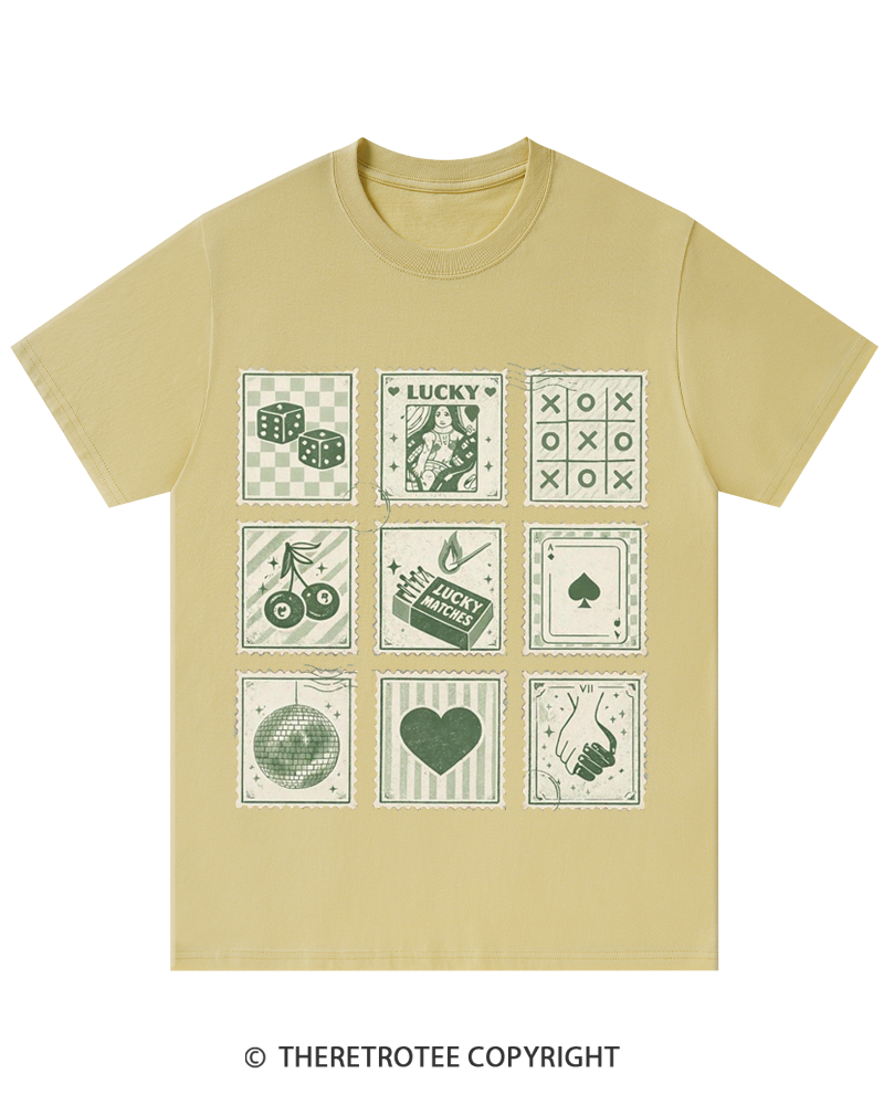 TheRetroTee Stamp Shamrock St. Patrick's Day T-Shirt