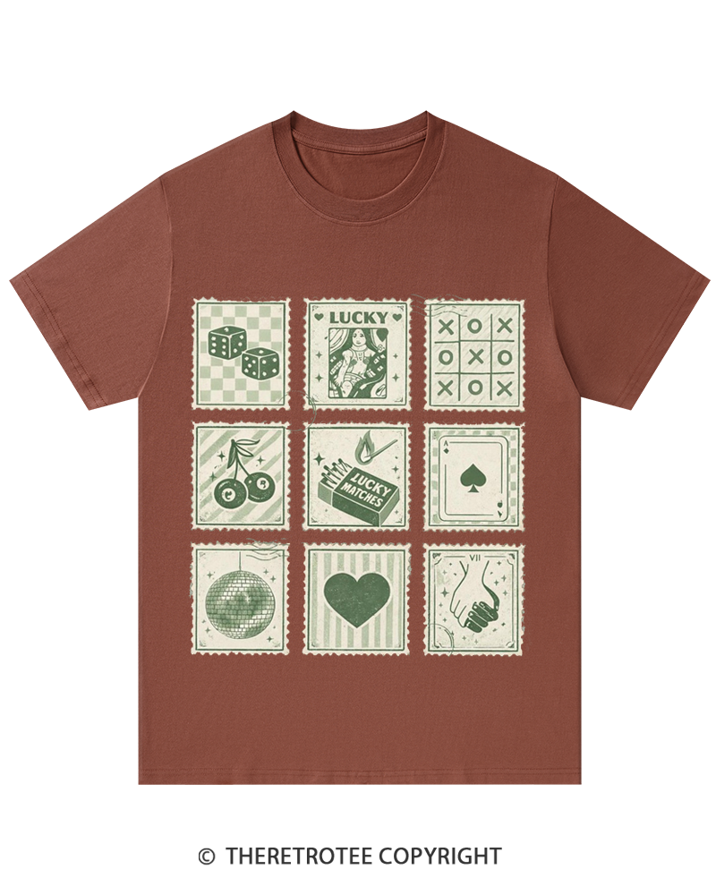 TheRetroTee Stamp Shamrock St. Patrick's Day T-Shirt