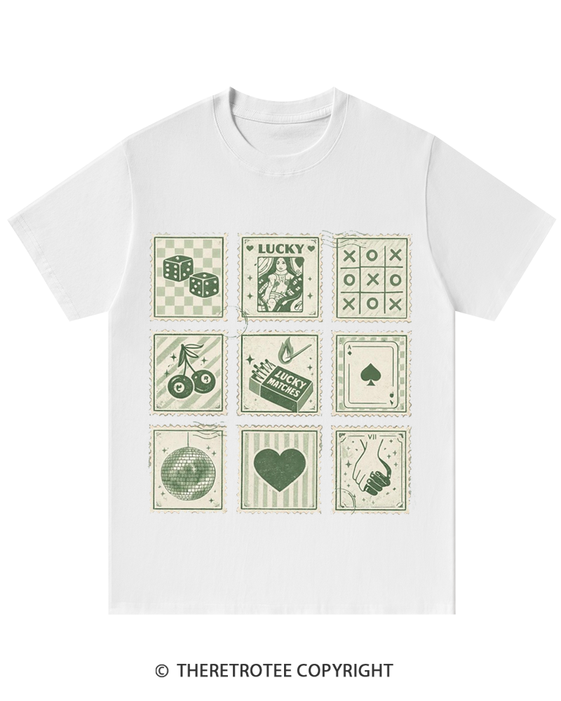 TheRetroTee Stamp Shamrock St. Patrick's Day T-Shirt
