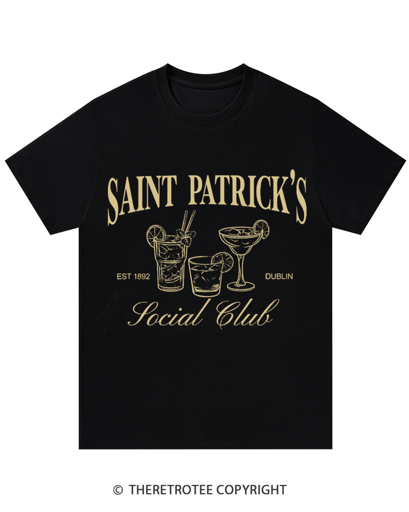 TheRetroTee Lucky Shamrock St. Patrick's Day T-Shirt