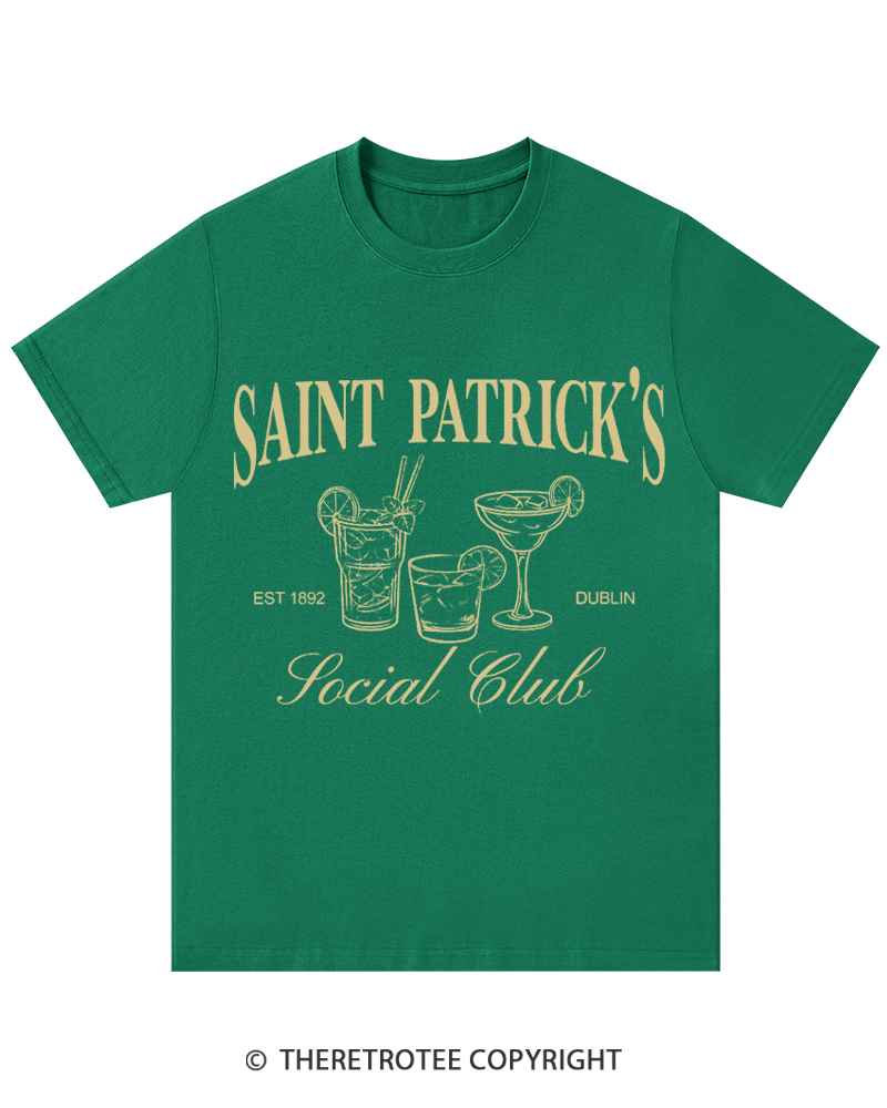 TheRetroTee Lucky Shamrock St. Patrick's Day T-Shirt