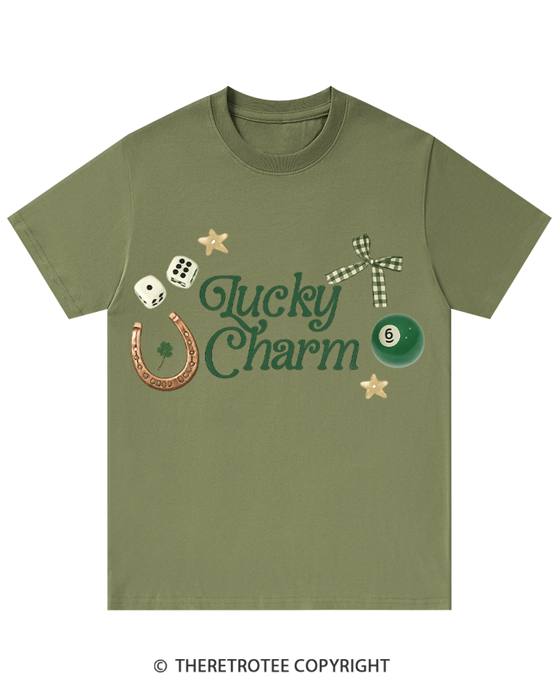 TheRetroTee Lucky Charm St. Patrick's Day T-Shirt