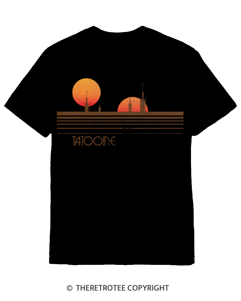 TheRetroTee Galaxy 1980s Cotton T-Shirt