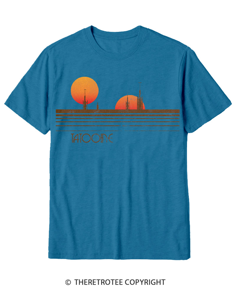 TheRetroTee Galaxy 1980s Cotton T-Shirt