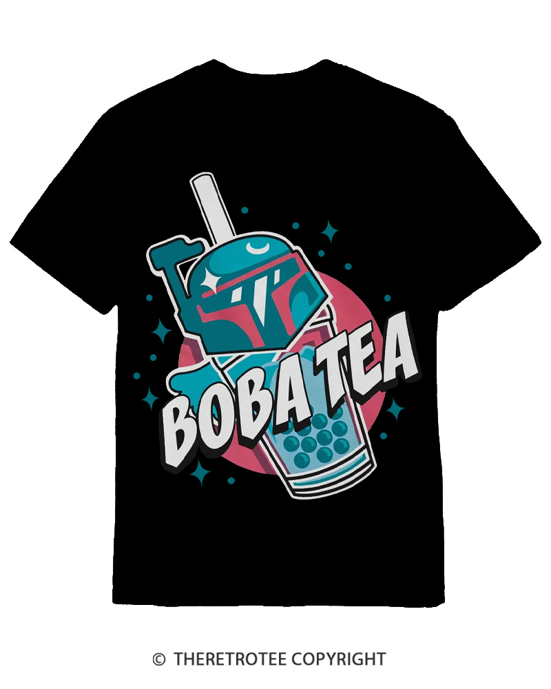 TheRetroTee Boba Tea 1980s Cotton T-Shirt