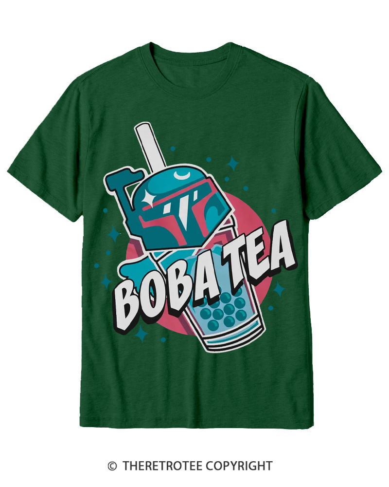 TheRetroTee Boba Tea 1980s Cotton T-Shirt