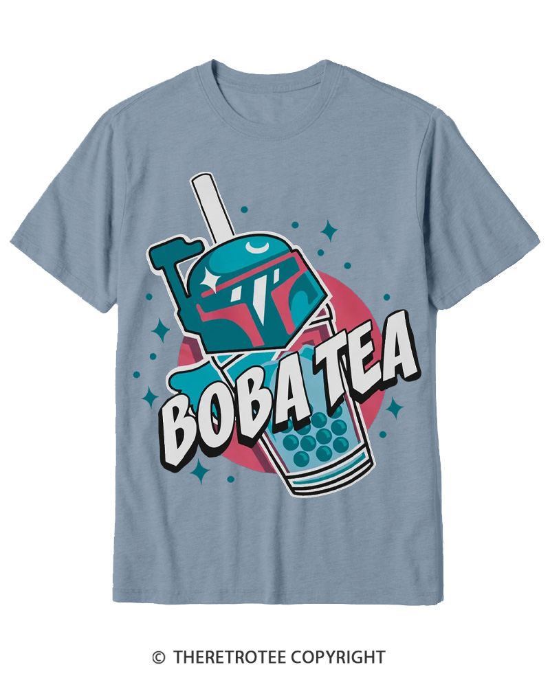 TheRetroTee Boba Tea 1980s Cotton T-Shirt