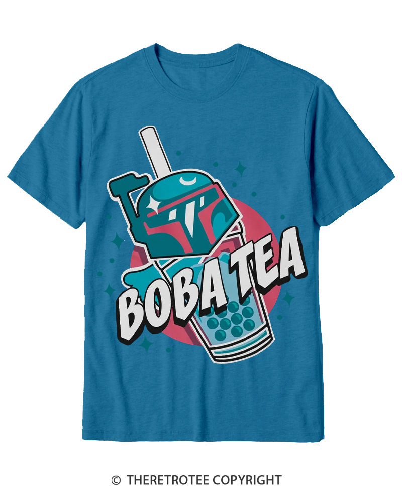 TheRetroTee Boba Tea 1980s Cotton T-Shirt