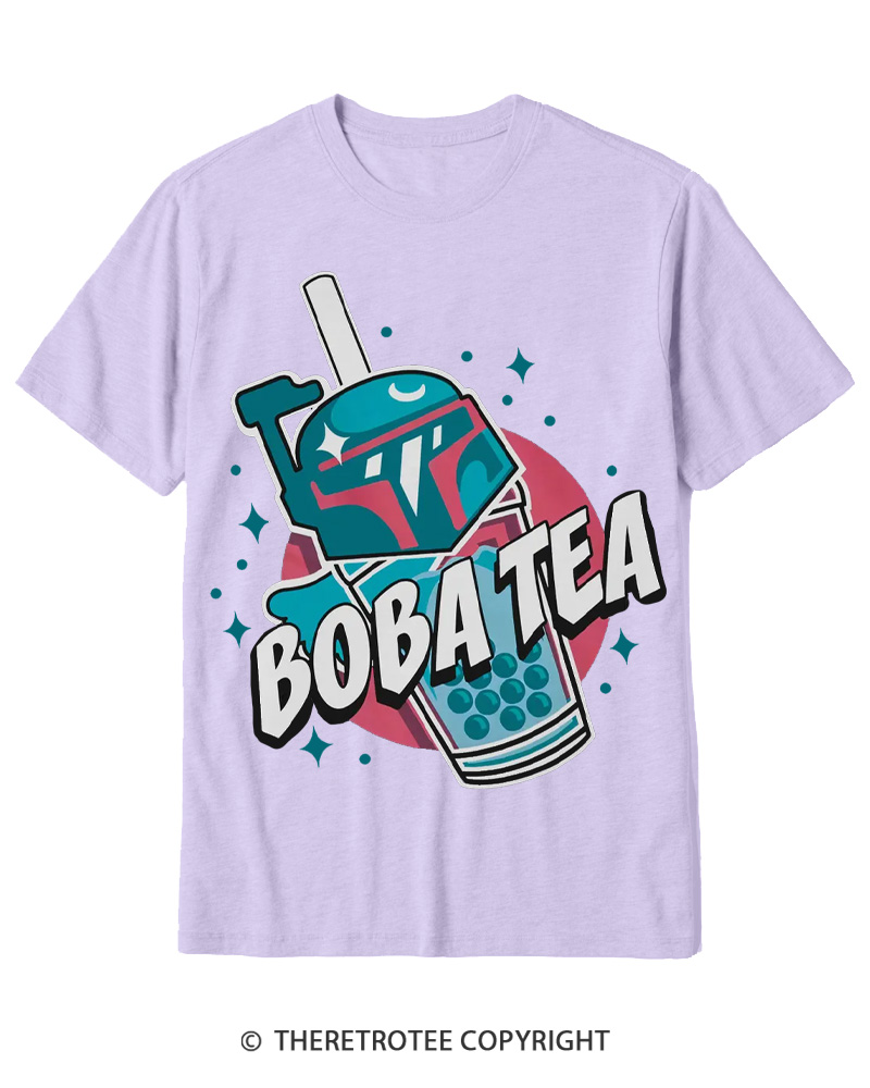 TheRetroTee Boba Tea 1980s Cotton T-Shirt