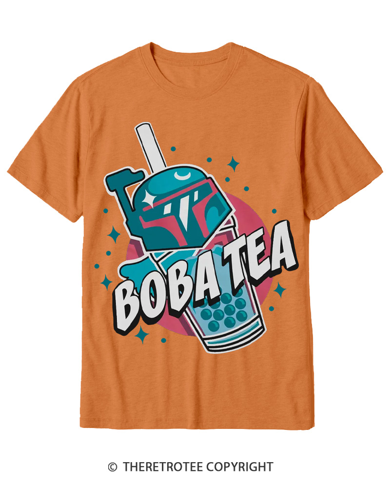 TheRetroTee Boba Tea 1980s Cotton T-Shirt