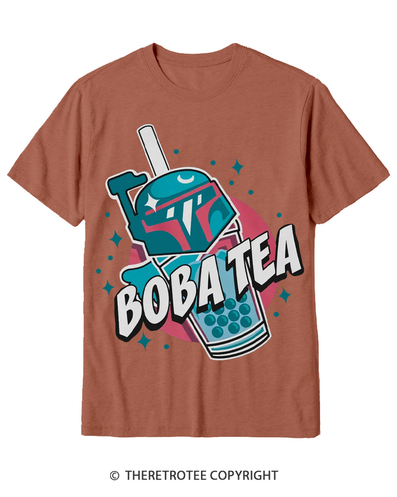 TheRetroTee Boba Tea 1980s Cotton T-Shirt