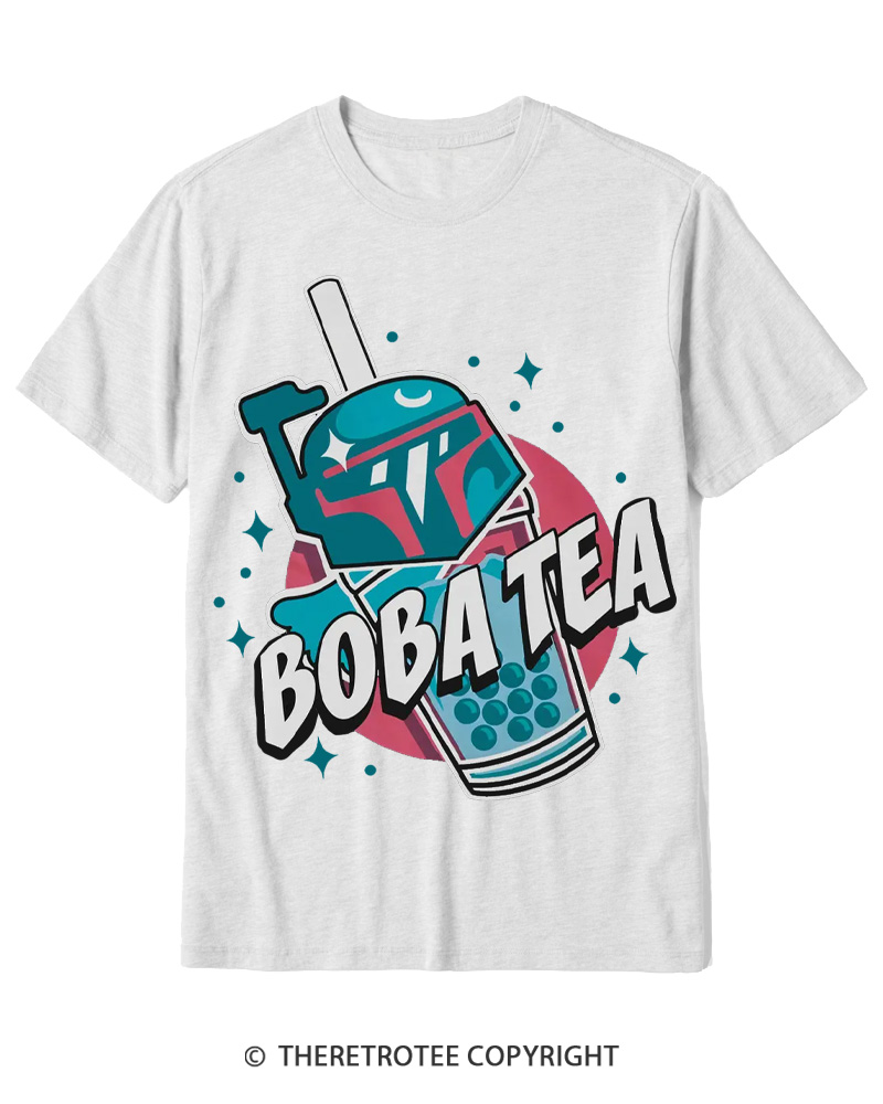 TheRetroTee Boba Tea 1980s Cotton T-Shirt