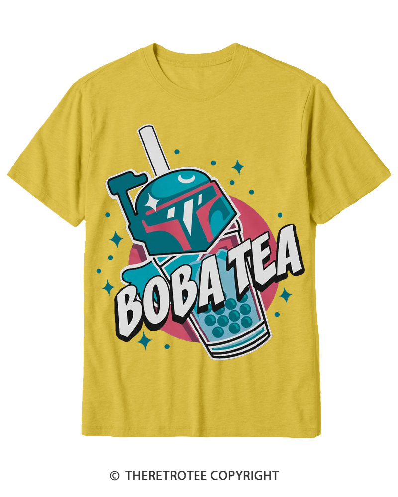 TheRetroTee Boba Tea 1980s Cotton T-Shirt