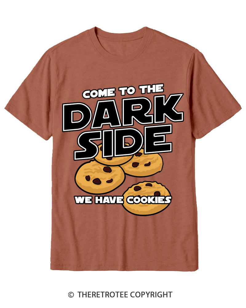 TheRetroTee Come to the Dark Side 1980s Cotton T-Shirt