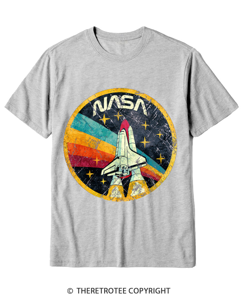 TheRetroTee Orbital Launch Program 1970s Cotton T-Shirt