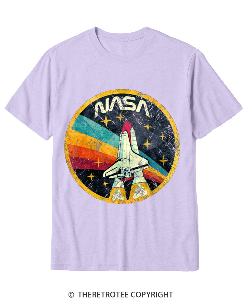 TheRetroTee Orbital Launch Program 1970s Cotton T-Shirt