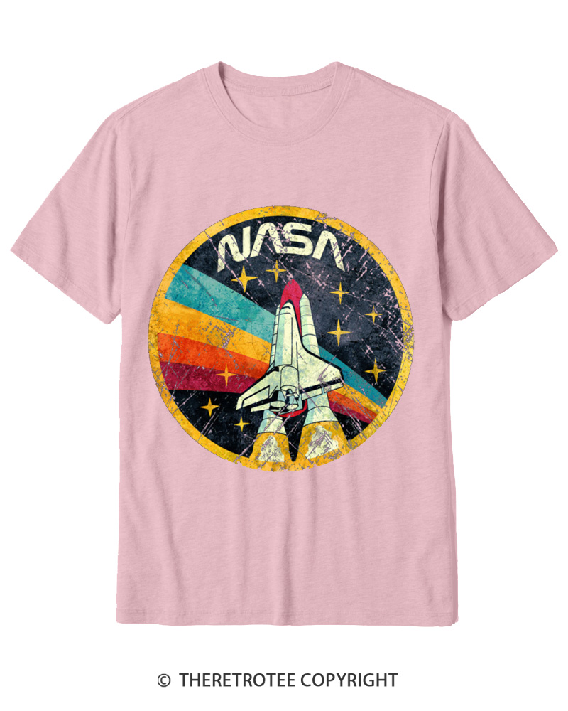 TheRetroTee Orbital Launch Program 1970s Cotton T-Shirt