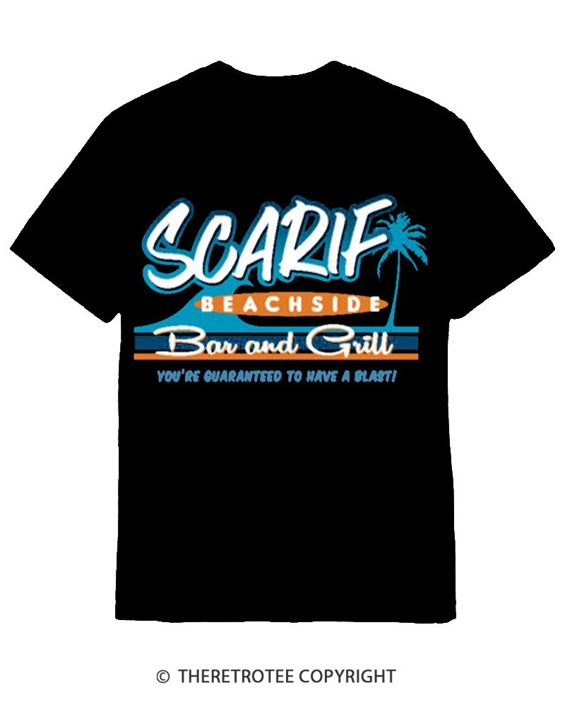 TheRetroTee Island Data Vault Bar 1980s Cotton T-Shirt