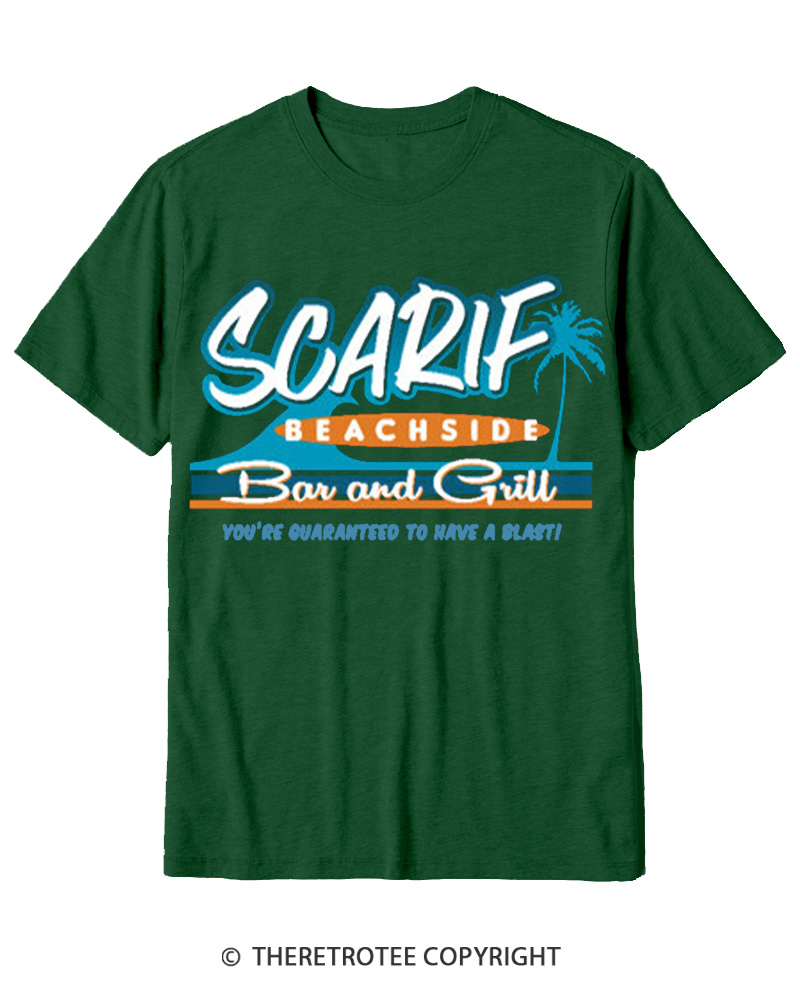 TheRetroTee Island Data Vault Bar 1980s Cotton T-Shirt