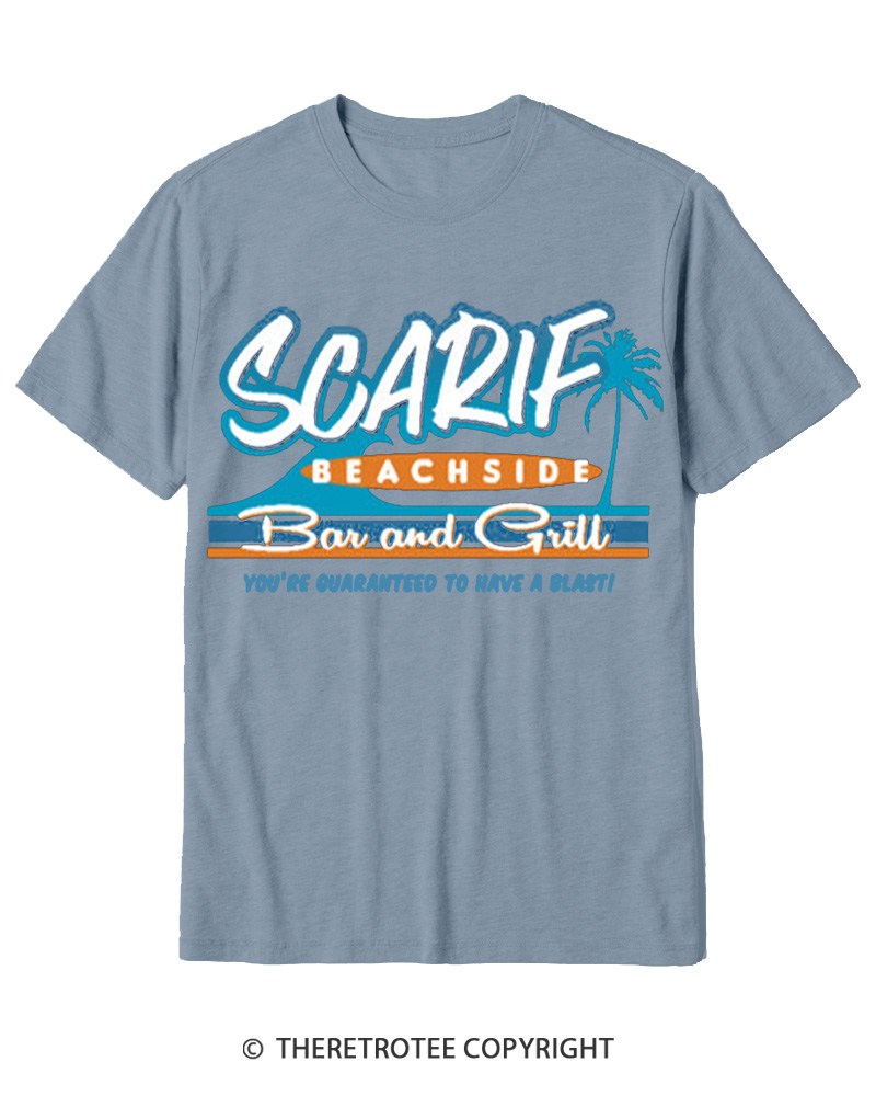 TheRetroTee Island Data Vault Bar 1980s Cotton T-Shirt