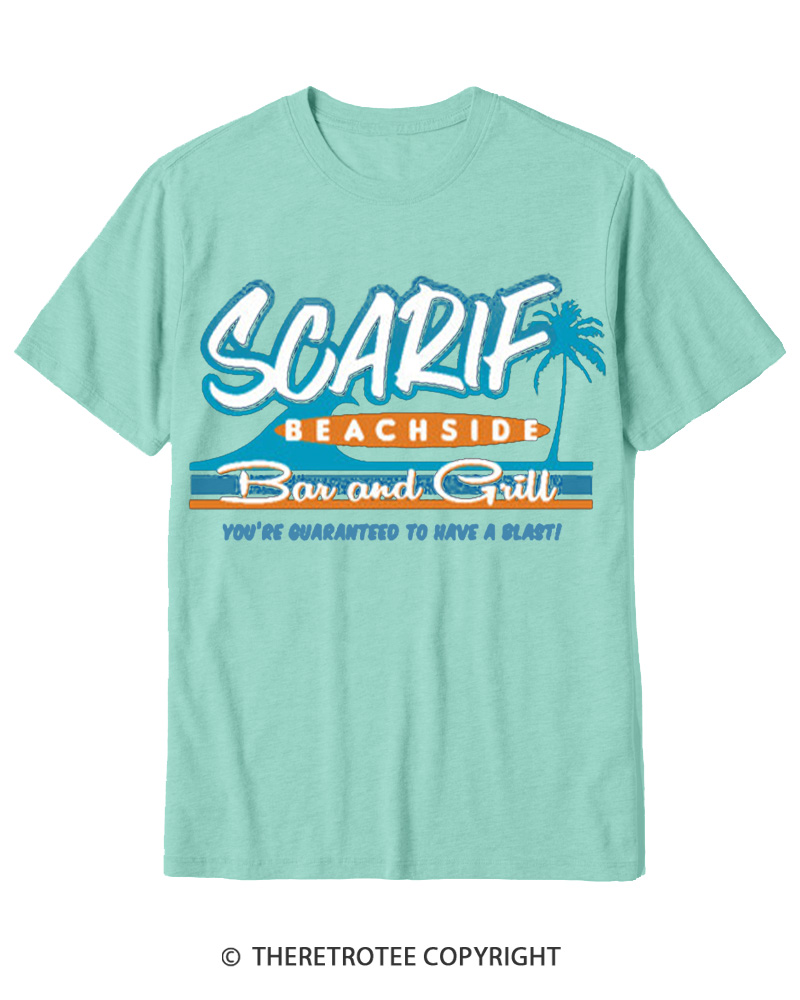 TheRetroTee Island Data Vault Bar 1980s Cotton T-Shirt