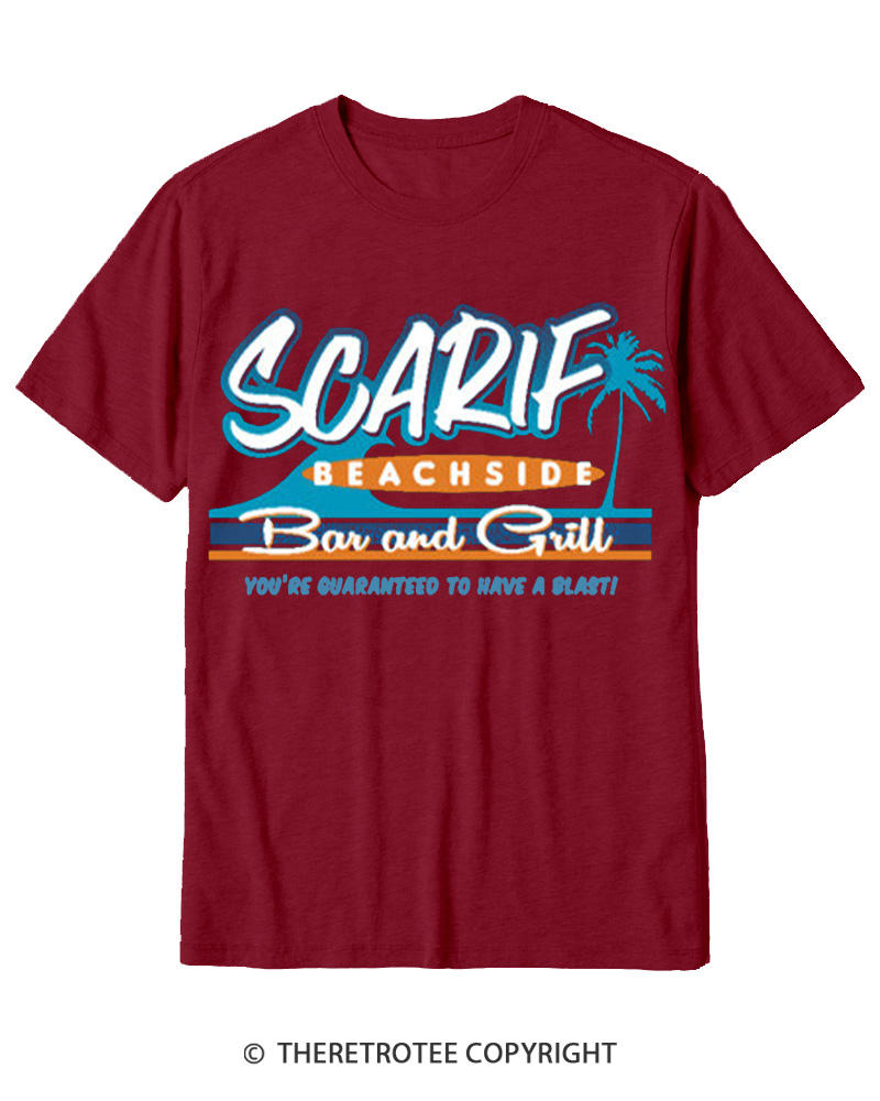 TheRetroTee Island Data Vault Bar 1980s Cotton T-Shirt