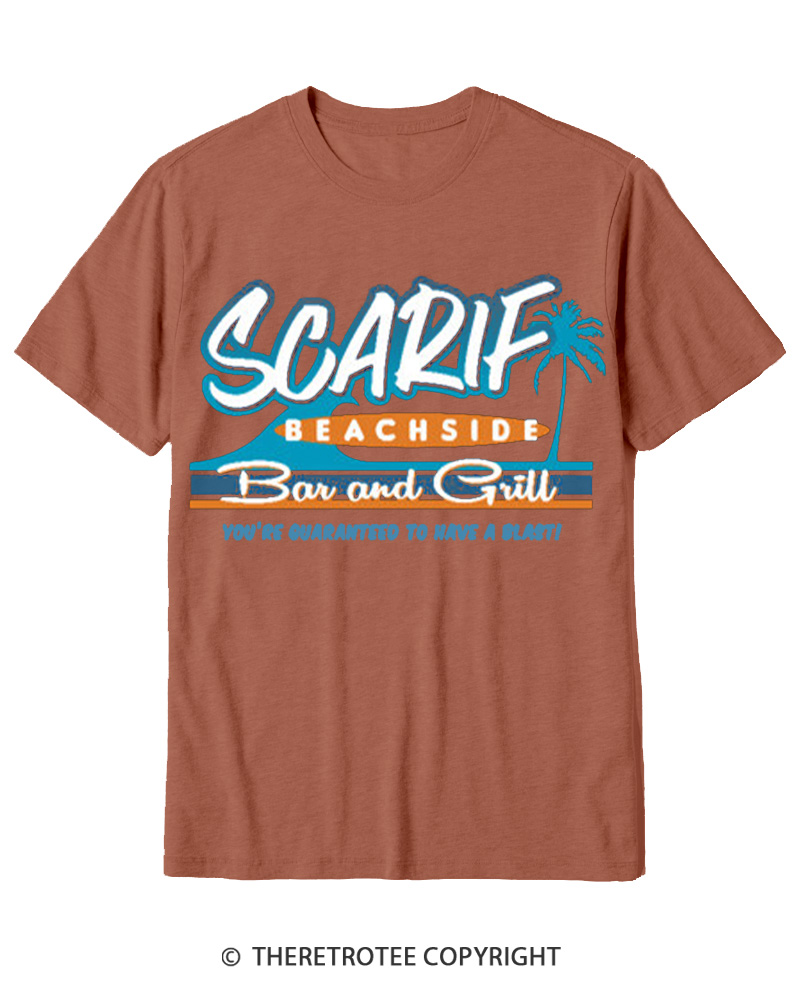 TheRetroTee Island Data Vault Bar 1980s Cotton T-Shirt