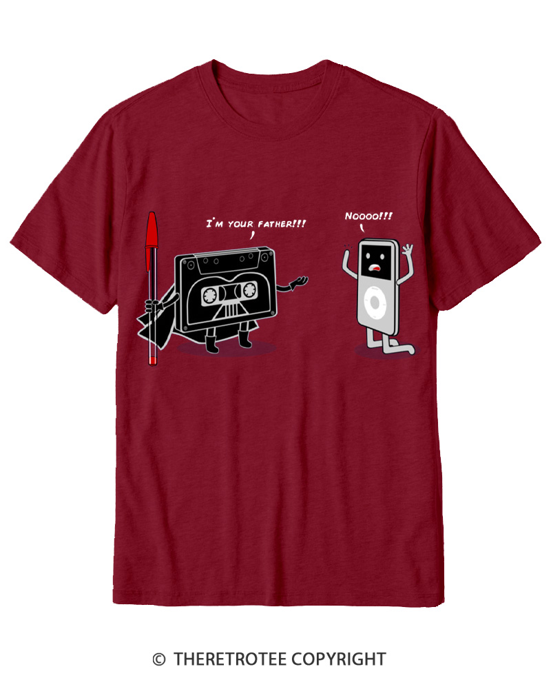 TheRetroTee I´M Your Father 1980s Cotton T-Shirt