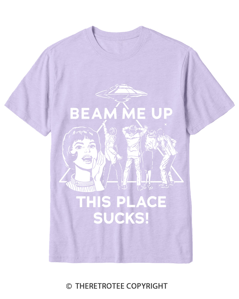 TheRetroTee Beam Me Up 1960s Cotton T-Shirt
