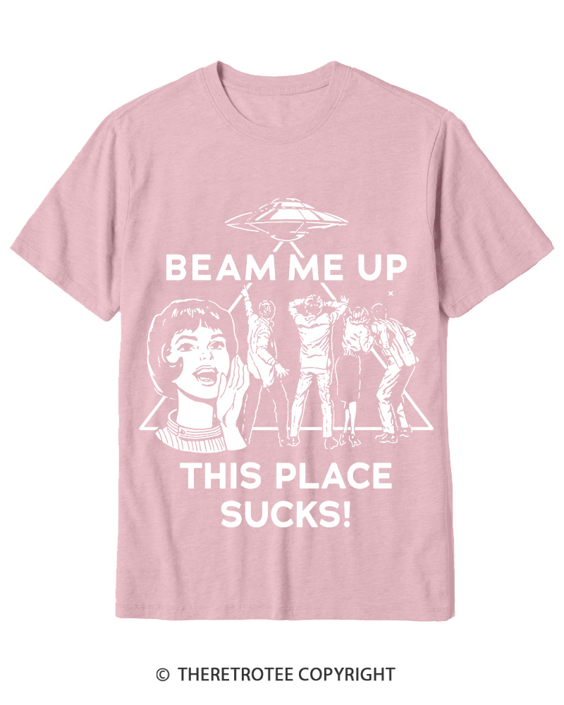 TheRetroTee Beam Me Up 1960s Cotton T-Shirt