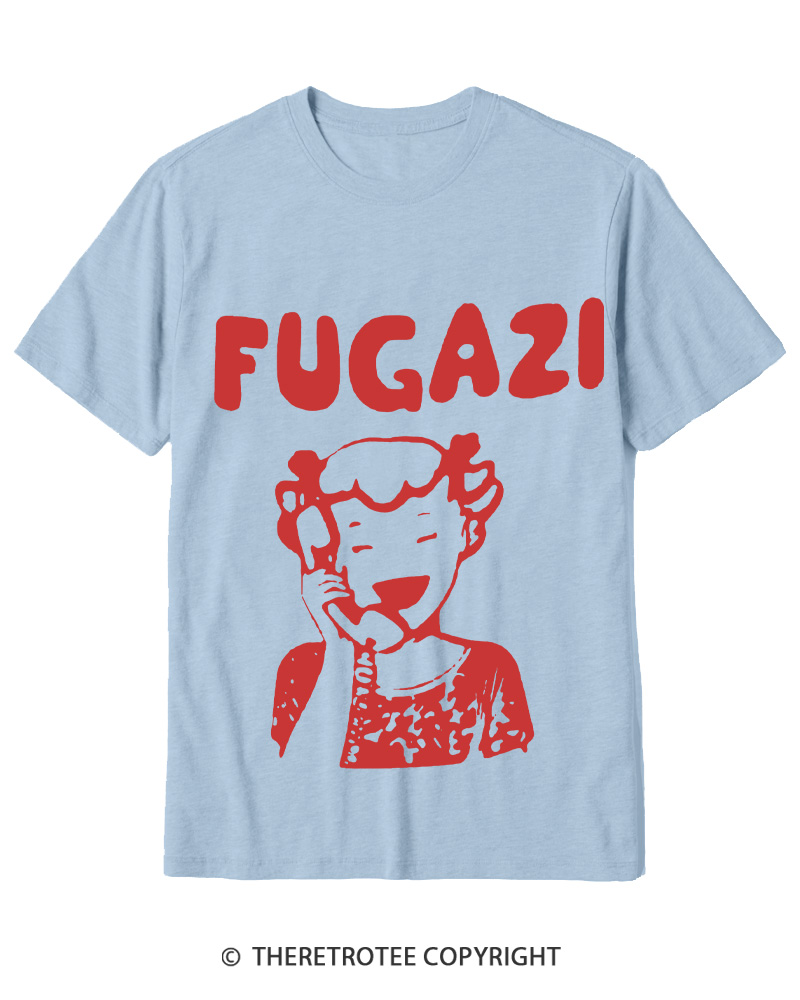 TheRetroTee 1980s DC Hardcore Phone Girl Cotton T-Shirt